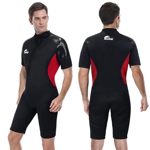 Natyfly Men's Neoprene Shorty Thermal Wetsuit/Dive Suit Sz 3X - Picture 1 of 5